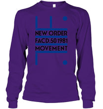 Load image into Gallery viewer, New Order Facd 501981 Movement Simple Unique Custom Design Unisex Long Sleeve