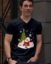 Load image into Gallery viewer, Funny Golden Retrievers Sleep In Red Boots Gift For Dog Lovers Guys V-Neck