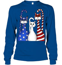 Load image into Gallery viewer, Cat Happy America Independence's Day Special Custom Design Unisex Long Sleeve