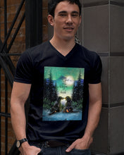 Load image into Gallery viewer, Dachshund Gift For Dog Lovers Snowy Night Together Guys V-Neck
