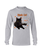 Load image into Gallery viewer, Black Cat Kisses Fix Everything Gift For Cat Lovers Unisex Long Sleeve