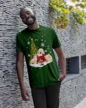 Load image into Gallery viewer, Funny Golden Retrievers Sleep In Red Boots Gift For Dog Lovers Guys Tee