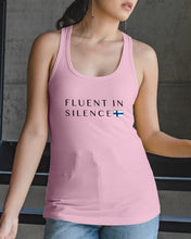 Load image into Gallery viewer, Fluent In Silence Custom Design For Personalized Nation Gift Ladies Flowy Tank