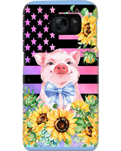Load image into Gallery viewer, Pig America Flag Sunflower Special Custom Design Phone case