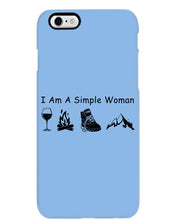 Load image into Gallery viewer, Simple Woman Loves Wine Camping Shoes And Climbing Phone case