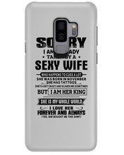 Load image into Gallery viewer, Gift For Husband Taken By A November Sexy Wife Who Happens To Cuss A Lot Phone case