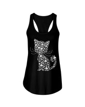 Load image into Gallery viewer, Cat With Clover Lucky Great Gift For Cat Lovers Ladies Flowy Tank