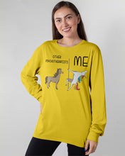 Load image into Gallery viewer, Funny Difference Between Me And Other Psychotherapists Unicorn And Horse Unisex Long Sleeve