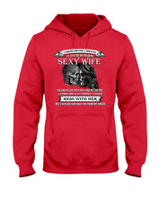 Load image into Gallery viewer, Shes Stubborn Messy And A Brat At Times Black Gift For Husband Hoodie