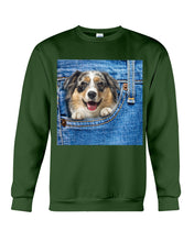 Load image into Gallery viewer, Australian Shepherd In Denim Pocket Gift For Dog Lovers Sweatshirt