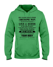 Load image into Gallery viewer, I'm Already Taken By An August Freaking Awesome Man For Birthday Gift Hoodie