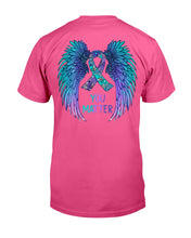 Load image into Gallery viewer, You Matter Ribbon Awareness With Angel Wings Guys Tee