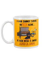 Load image into Gallery viewer, A Man Loves Beer And Dachshund Gift For Dog Lovers Mug