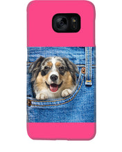 Load image into Gallery viewer, Australian Shepherd In Denim Pocket Gift For Dog Lovers Phone case