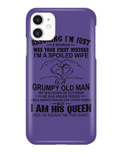 Load image into Gallery viewer, A Spoiled Wife Of An October Grumpy Old Man Birthday Meaningful Gift Phone case