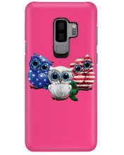 Load image into Gallery viewer, Lovely Phone Case Three Owl With US Flag Gift For Owl Lovers Phone case
