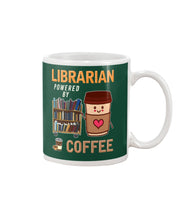 Load image into Gallery viewer, Librarian Powered By Coffee Custom Design For Book Lovers Mug