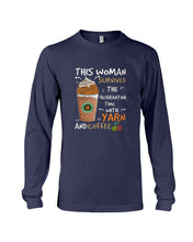 Load image into Gallery viewer, The Quarantine Time With Yarn And Coffee Gift For Women Unisex Long Sleeve