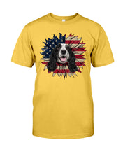 Load image into Gallery viewer, English Cocker Spaniel US Sunflower Gift For Dog Lovers Guys Tee