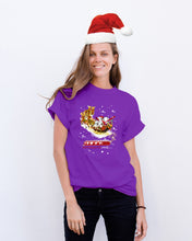 Load image into Gallery viewer, Baseball Xmas Sleigh Loading Gift For Baseball Lovers Guys Tee