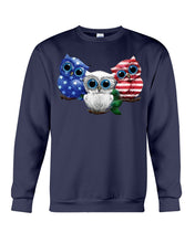 Load image into Gallery viewer, Lovely Phone Case Three Owl With US Flag Gift For Owl Lovers Sweatshirt