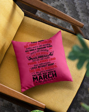 Load image into Gallery viewer, This Girl Has Fought A Thousand This Girl Was Born In March Pillow Cover