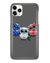 Load image into Gallery viewer, Lovely Phone Case Three Owl With US Flag Gift For Owl Lovers Phone case