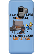 Load image into Gallery viewer, A Man Loves Beer And Dachshund Gift For Dog Lovers Phone case