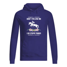 Load image into Gallery viewer, Don't Follow Me I Do Stupid Things Gift For Men Hoodie