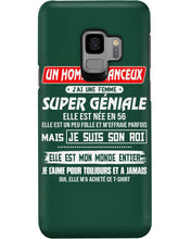 Load image into Gallery viewer, Je Suis Un Homme Chanceux J'ai Line Femme Custom Design Je Suis Son Roi Phone case