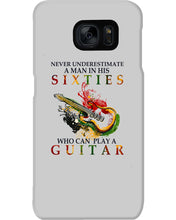 Load image into Gallery viewer, Never Underestimate A 60 Year Old Man Can Play A Guitar Phone case