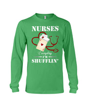 Load image into Gallery viewer, Nurses Everyday I’m Shufflin’ Custom Design Gift For Nurse Unisex Long Sleeve