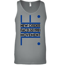 Load image into Gallery viewer, New Order Facd 501981 Movement Simple Unique Custom Design Unisex Tank Top