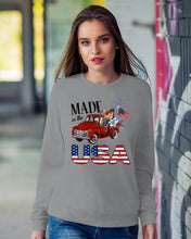 Load image into Gallery viewer, Horse Made In The America Red Car Gift For Horse Lovers Sweatshirt