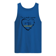 Load image into Gallery viewer, Sewing I'm A Simple Woman Gift For Women Unisex Tank Top