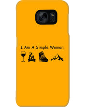 Load image into Gallery viewer, Simple Woman Loves Wine Camping Shoes And Climbing Phone case