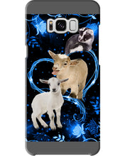 Load image into Gallery viewer, Lovely Phone Case Twinkling Blue Heart Gift For Goat Lovers Phone case