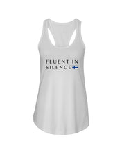 Load image into Gallery viewer, Fluent In Silence Custom Design For Personalized Nation Gift Ladies Flowy Tank