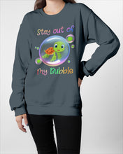 Load image into Gallery viewer, Vintage Funny Stay Out Of My Bubble Gift For Turtle Lovers Sweatshirt