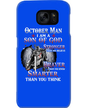 Load image into Gallery viewer, October Man Son Of God Birthday Meaningful Gift For Men Phone case