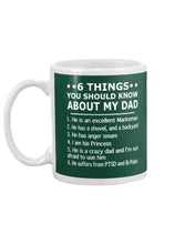 Load image into Gallery viewer, 5 Things You Should Know About My Dad Gift For Marksman Mug