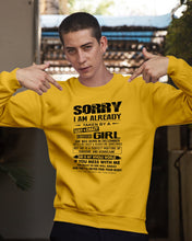 Load image into Gallery viewer, I'm Already Taken By December Sexy And Crazy Girl For Birthday Gift Sweatshirt