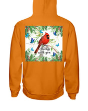 Load image into Gallery viewer, Scarlet Macaw With Butterflies I Am Always With You Gift For Lover Hoodie