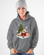 Load image into Gallery viewer, Funny Golden Retrievers Sleep In Red Boots Gift For Dog Lovers Hoodie
