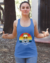 Load image into Gallery viewer, I Do What I Want Skull Sunflower Special Custom Design Ladies Flowy Tank
