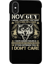 Load image into Gallery viewer, November Guy I Am Not A Hero Not A Legend I Have Anger Issues Birthday Gift Phone case