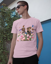 Load image into Gallery viewer, German Wirehaired Pointer With Peonies Gift For Dog Lovers Guys Tee