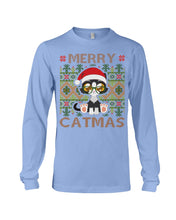 Load image into Gallery viewer, Merry Catmas Cute Funny Gifts Unisex Long Sleeve