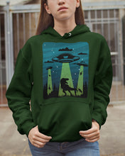 Load image into Gallery viewer, UFA Dinosaur T Rex Sky Full Of Stars Hoodie