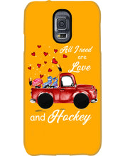 Load image into Gallery viewer, All I Need Are Love And Hockey Gift For Hockey Players Phone case